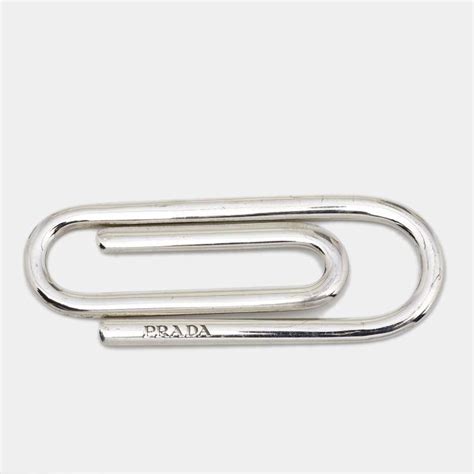 prada paperclip|silver money clip prada.